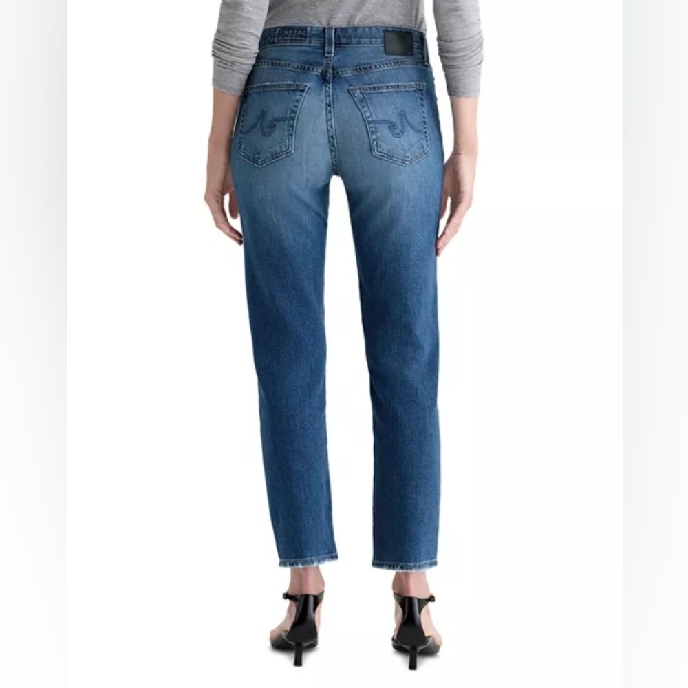 AG Adriano Goldschmied Ex Boyfriend Slouchy Slim Dark Blue Jeans 25 - Picture 2 of 8